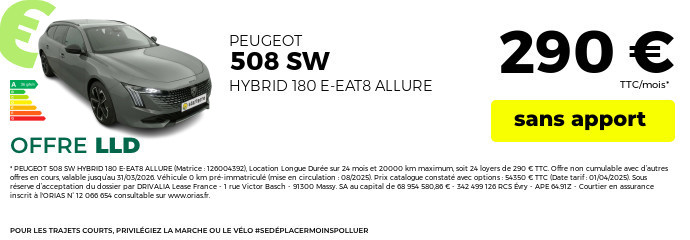 Offre lld peugeot 508 SW 2026