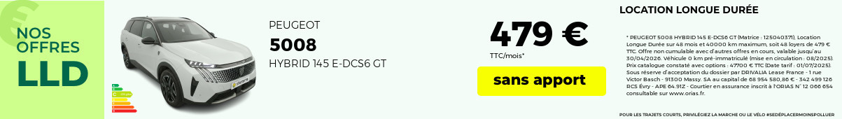 Offre lld peugeot 5008 2026