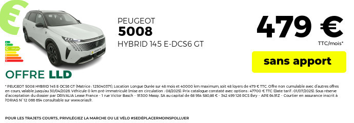 Offre lld peugeot 5008 2026