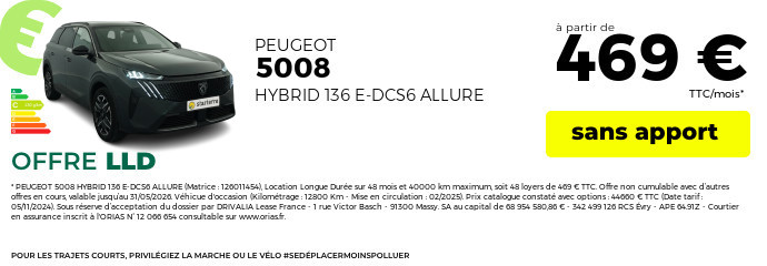 Offre lld peugeot 5008 mai 2026