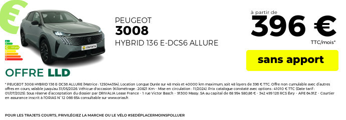 Offre lld peugeot 3008 mai 2026