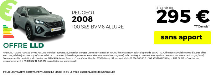 Offre lld peugeot 2008 juin 2026
