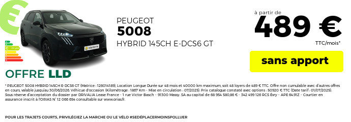 Offre lld peugeot 5008 juin 2026