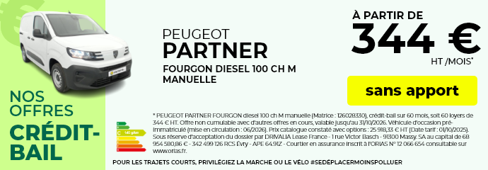 Offre octobre 2026 peugeot partner