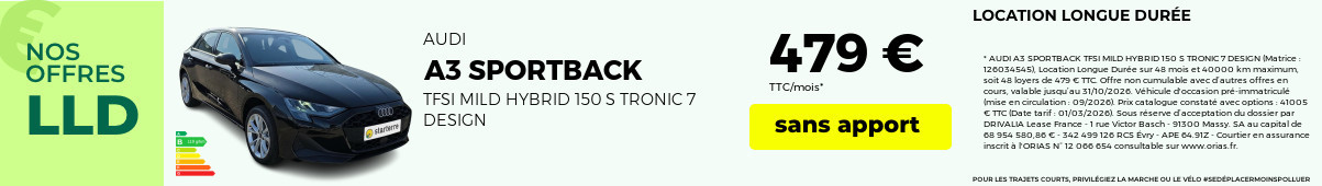 Offre octobre 2026 audi a3 sportback