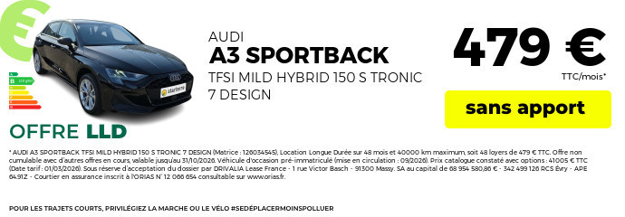 Offre octobre 2026 audi a3 sportback